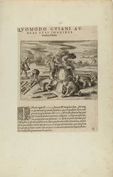 Quomodo Guiani Au-/reas Suas Imagines/Fundere Soleant. (aus dem Buch, Americae, Teile sieben und acht)