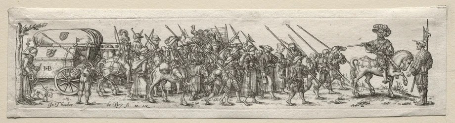 Soldaten auf dem Marsch