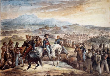 Chilenischer Unabhängigkeitskrieg: Ansicht der Schlacht von Maipu am 5.04.1818