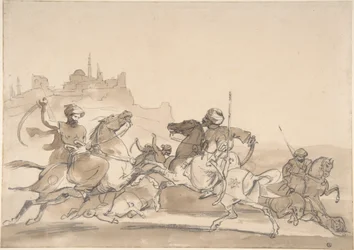 Kampf orientalischer Reiter