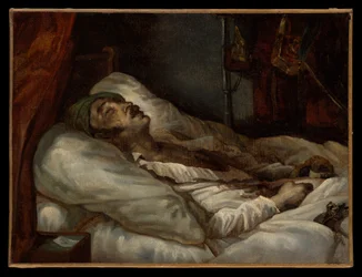 General Letellier auf seinem Sterbebett