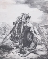 Mameluck verteidigt einen verwundeten Trompeter, 1818