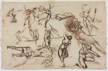 Blatt mit Skizzen verso, 1819