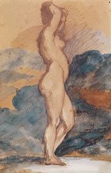 Studie einer nackten Frau