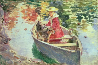 Miss Motes und ihr Hund Shep, 1893