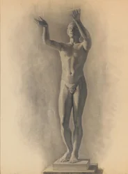 Studie der männlichen Figur, 1875