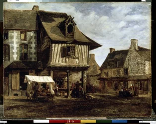 Marktplatz in der Normandie