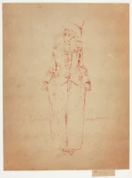 Pierrot en Pied, Porträt der Dame A. C.