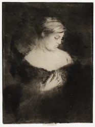 Profil einer Frau