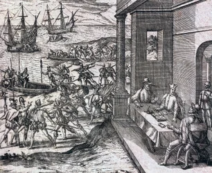 Vereinbarung zwischen Francisco Pizarro, Diego de Almagro und Hernando de Luque zur Erkundung und Ausbeutung Perus