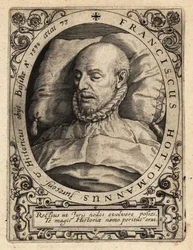Francois Hotman auf seinem Sterbebett