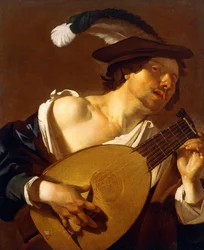 Ein Lautenspieler, 1621-22