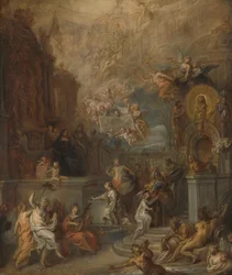 Allegorie des Abschieds von Wilhelm III. von Amalia van Solms