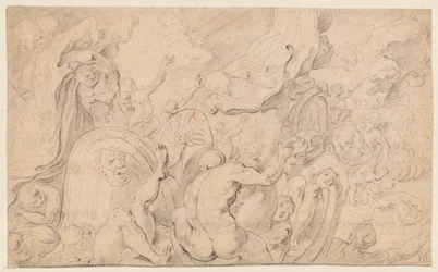 Die Gefährten des Odysseus öffnen den Beutel der Winde
