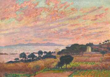 Die Bucht bei Sonnenuntergang Saint Clair, 1916