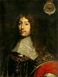 Porträt des Herzogs Francois de la Rochefoucauld (1613-1680), französischer Schriftsteller (Gemälde von Theodore Chasseriau, 19. Jahrhundert)
