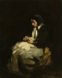 Frau beim Nähen