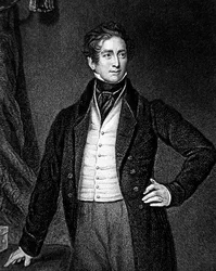 Sir Robert Peel (1788-1850), graviert von J. Cochran
