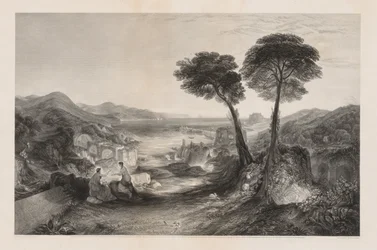 Die Bucht von Baiae, Apollo und die Sibylle
