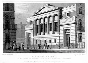 Finsbury Chapel, Islington, London, 1827
