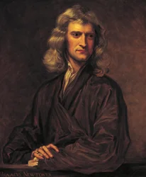 Porträt von Isaac Newton, nach dem Original von Sir Godfrey Kneller von 1689