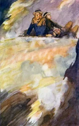 Illustration für Eine Reise zum Mittelpunkt der Erde von Jules Verne