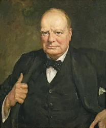 Porträt von Sir Winston Churchill (1874-1965)