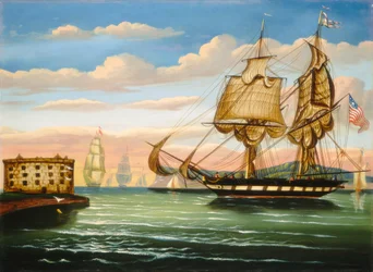 Bucht von New York, Sonnenuntergang