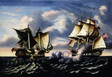 Eroberung der H.B.M. Fregatte Macedonian durch die U.S. Fregatte United States, 25. Oktober 1812