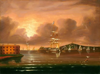 Bedrohlicher Himmel, Bucht von New York