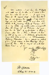 Brief von Thomas Chatterton an William Barrett, 1769