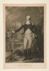 George Washington in der Schlacht von Trenton (1792)