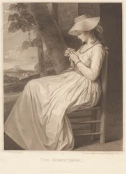 Lady Hamilton als Die Näherin