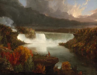 Fernansicht der Niagarafälle, 1830