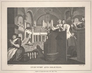 Industry and Idleness [nach Hogarths The Industrious 