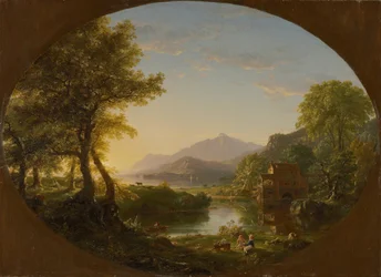 Die Mühle, Sonnenuntergang