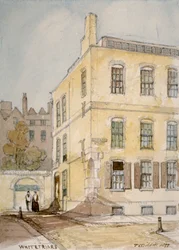 Ansicht von Whitefriars, Ecke Lombard Street, City of London, 1851