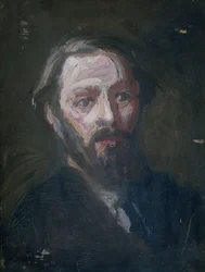 Porträt des Bildhauers Pier Pander (1864-1919)