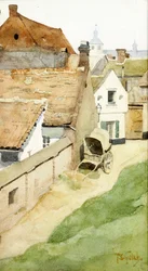 Eine Dorfstraße, ca. 1880