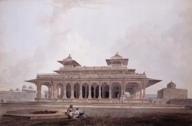 Teil des Palastes innerhalb der Festung von Allahabad