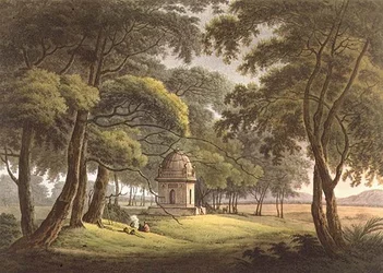 Das Grab einer maurischen Dame, Bengalen, graviert von Joseph Constantine Stadler, veröffentlicht von Edward Orme, 1803