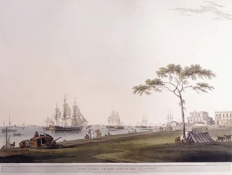 Ansicht von der Esplanade, Kalkutta
