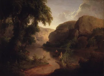Fluss zwischen Felsen