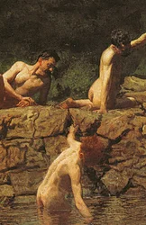 Das Schwimmloch, 1885