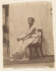 [Weda Cook in klassischem Kostüm in Eakins