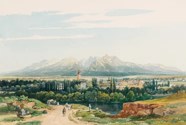 Schloss Lomnitz und die Tatra in Ungarn
