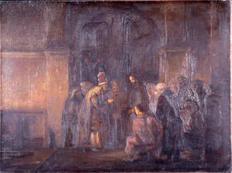Das Zinsgroschen (nach Rembrandt)