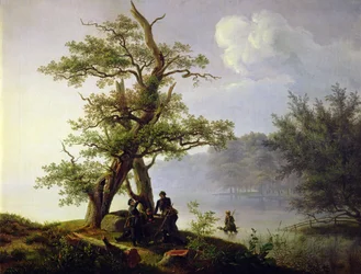Wasservogeljagd, 1828
