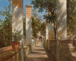 Pergola mit Orangen