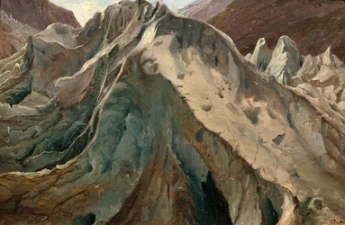 Studie vom Grindelwald-Gletscher